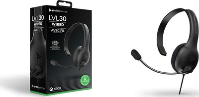 Kufje chat PDP LVL30 me mikrofon për Xbox One, të zeza me të gjelbër