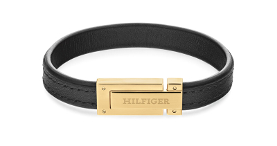 Byzylyk për meshkuj Tommy Hilfiger, i zi/ i artë
