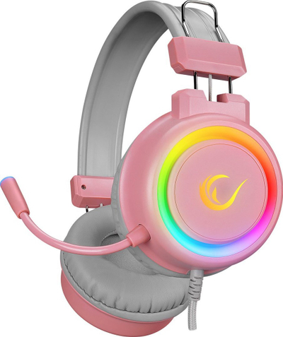 Kufje Rampage Alquist SN-R10, 7.1 Surround, RGB, rozë