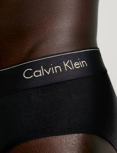Mbathje për meshkuj Calvin Klein, 3 copë, të zeza/kuqe