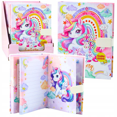 Ditari sekret Cute Diary Unicorn Melodies, me kod numerik, me muzikë, shumëngjyrësh