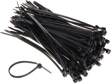 Set lidhëse kabllosh Cable Tie OPC-100X2.5, 100 copë, najlon rezistent, të zeza