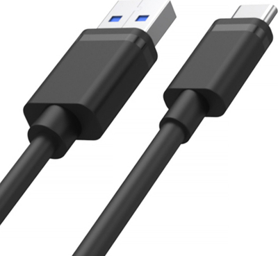 Kabllo USB Unitek Y-C481BK, USB-A në USB-C, 0.5m, e zezë