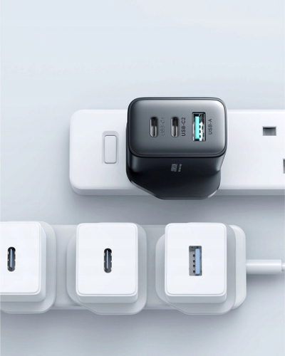 Karikues i shpejtë Joyroom JR-TCF10, 32W, 2x USB-C USB-A, prizë UK, i zi