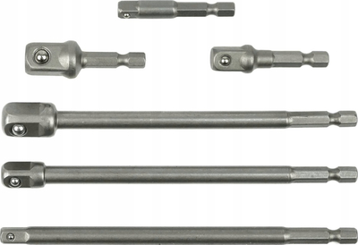 Set adapterësh për gola Geko G10172, 6 pjesë, 1/4" 3/8" 1/2"