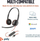 Kufje me mikrofon Poly Blackwire 3220, stereo, USB, të zeza