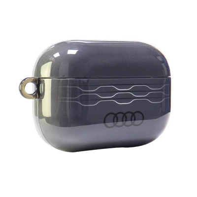 Навлака за слушалки Audi IML Geometric Pattern, за AirPods Pro 2, со алка, сива