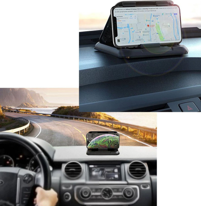 Mbajtëse telefoni për veturë For Cockpit 51J, për pult, për telefona deri 7", e zezë