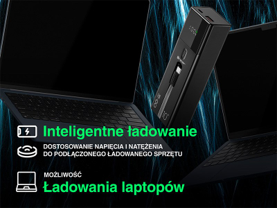 Powerbank Tracer Quant, 10000mAh, 100W PD QC, i zi