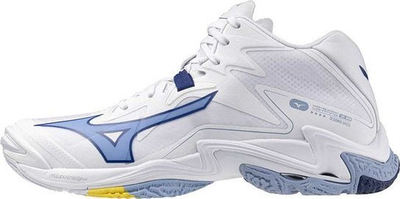 Atlete hendbolli Mizuno Wave Lightning Z Mid, amortizim MIZUNO ENERZY, të bardha