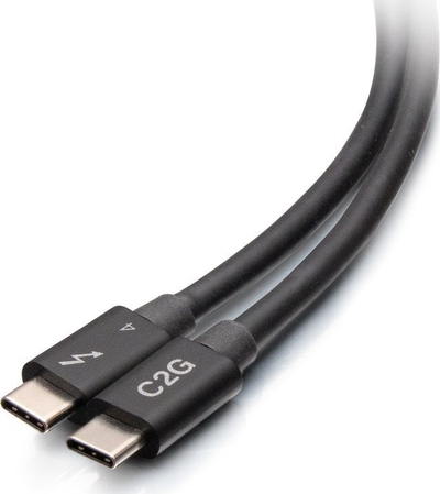Kabllo C2G Thunderbolt 4 USB‑C, 2m, 40Gbps, e zezë