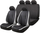 Mbulesa sedilesh makine WALSER Comfort Line, set universal 9 copë, poliester, e zezë me gri