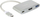 Adapter USB C në HDMI Innergie, 1x USB A, 1x USB C, i argjendtë