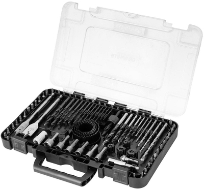 Set aksesorësh stërvitjeje Graphite 56H621, 90 pjesë, shpime dhe bite, me çelësa