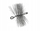 Furçë oxhaku Chimney Flue, diametër 150mm, fijet M12