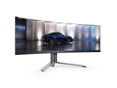 Monitor AOC Agon Pro PD49 Porsche Design, 49", 5120 x 1440, 240 Hz, i argjendtë