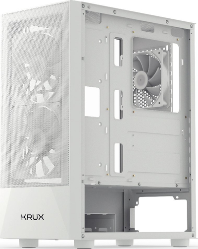Kasë Krux Vako, e bardhë me RGB, Midi Tower