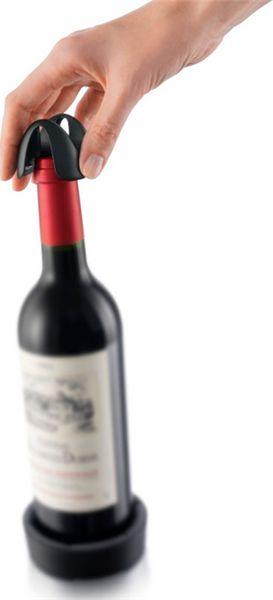 Prerëse folie vere Vacu Vin, e vogël, me thika të fshehura, e zezë