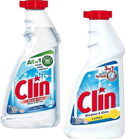Solucion pastrimi Clin Anti-Fog, për xhama dhe dritare, 500ml, refill