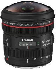 Objektiv Canon EF 8-15mm F4 L USM Fisheye, ultra wide-angle, ngjyrë e zezë