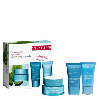 Set për lëkurë Clarins Hydra Essentiel, Krem 50 ml + Krem 15 ml + Maskë 15 ml