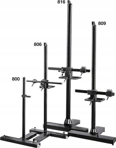 Stativ studio Manfrotto 806 Mini Salon 190, lartësi 56–182 cm, bazë gize, i zi