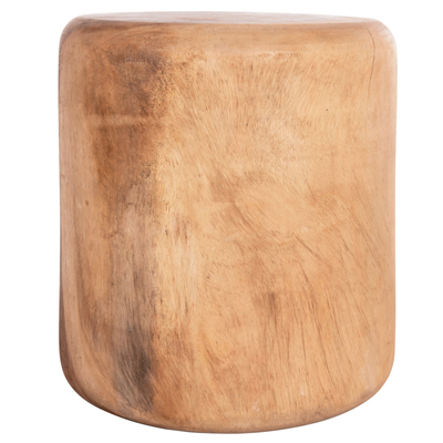 Tabure HM ROUND STOOL TOBI HM9791.11, dru masiv Suar, 39x42 cm, ngjyrë natyrale