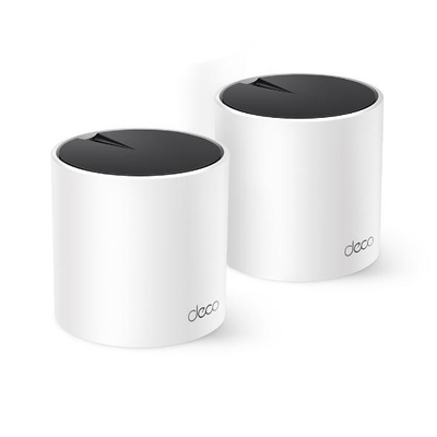 Sistem mesh Wi-Fi TP-Link Deco X55, AX3000, 2-pack, i bardhë