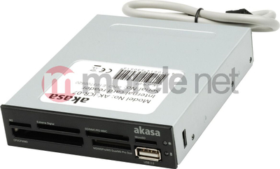 Lexues karte Akasa AK-ICR-07, 6 slote, USB 2.0, i zi