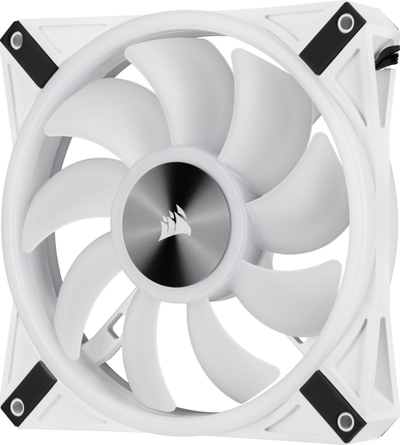 Ventilator për kasë Corsair ICUE QL140, 140mm, RGB, i bardhë