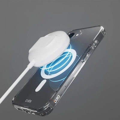 Mbulesë telefoni SBS Back Cover për Apple iPhone 16e, D3O, MagSafe, transparente