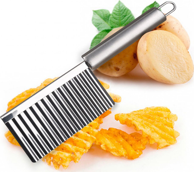 Prerëse valëzuese Apetit Crinkle Cutter, 22 x 6 cm, çelik inox, argjendtë