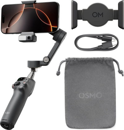 Shkop për selfie DJI Osmo Mobile 7 Pro Gimbal, i zi