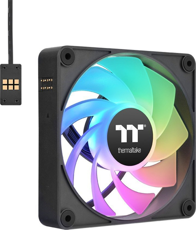 Ventilator kasë Thermaltake CT120 EX Reverse ARGB Sync, 120mm, MagForce 2.0, i zi
