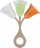 Lodër dridhëse Chicco Eco+ Tulip Rattle, 3M+, shumëngjyrëshe