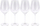 Set gotash vere Duka Oppurg, 500 ml, xham transparent, 4 copë