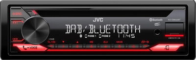 Radio veture JVC KD-DB622BT-ANT, 1 DIN, Bluetooth DAB+, e zezë