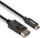 Kabllo Lindy USB Type C në DisplayPort, 10m, 4K 60Hz HDR, e zezë