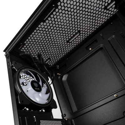Kuti PC Kolink Inspire K10, MIDI Tower, ARGB, xham i temperuar, e zezë