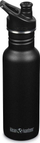 Shishe uji Klean Kanteen Classic Narrow, 532ml, me kapak Loop, e zezë