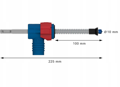 Сет бургија за бетон Bosch Accessories 2608901761, 10 mm, SDS Clean plus, 1 парче