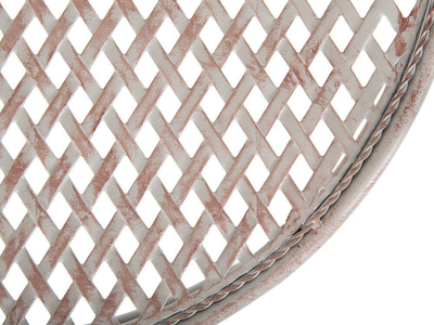 Tavolinë kopshti Beliani Cilento, metal 71x71cm, gri