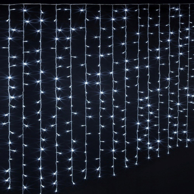 Декоративна завеса со LED светла Lively, 140 x 90 cm, 150 LED, студено бела