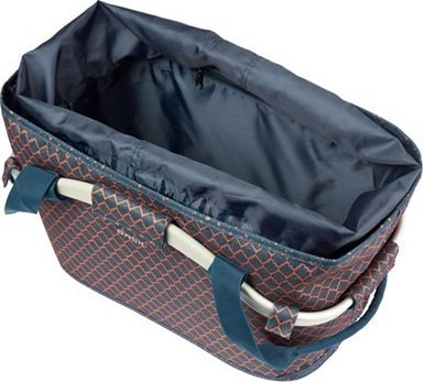 Shportë e pasme biçiklete Basil Carry All MIK, 22L, poliester kundra ujit, blu navy