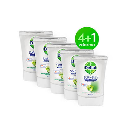 Sapun Dettol Aloe Vera, 5 x 250 ml