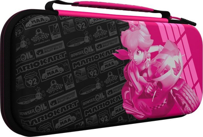 Kuti udhëtimi PDP Travel Case Plus GLOW Grand Prix Peach, për Nintendo Switch, rozë