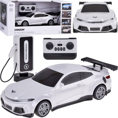 Makine loje me pult Crazon RC New Energy, me stacion karikimi, per kalamaj 3+, e bardhe
