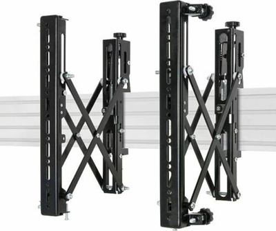 Sistem montimi video wall B-Tech System X BT8390-VESA400MAP/B, krahë që tërhiqen, VESA 400, i zi