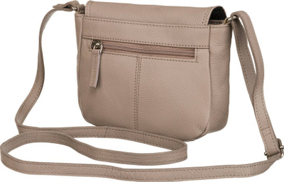Çantë crossbody PETERSON PTN 17571 FTS, lëkurë natyrale, e vogël, bezhë
