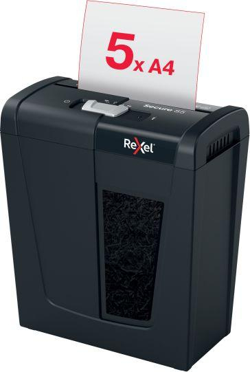 Makinë për grisje dokumentesh Rexel Secure S5 P-2, 10L, për shpi dhe zyrë